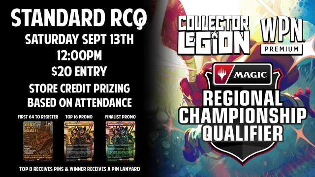 Standard RCQ - Saturday September 13th @ 12:00pm
